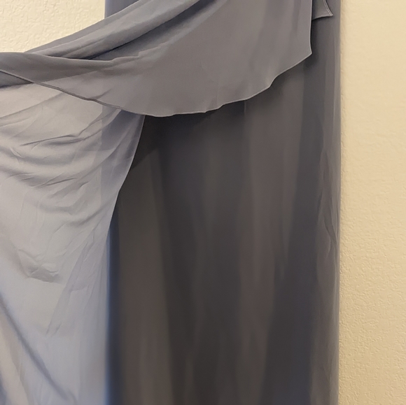Dusty Blue Custom-made Bridesmaid Dress - Picture 3 of 10